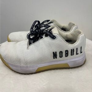 NOBULL Women's White and Gold Athletic Shoes